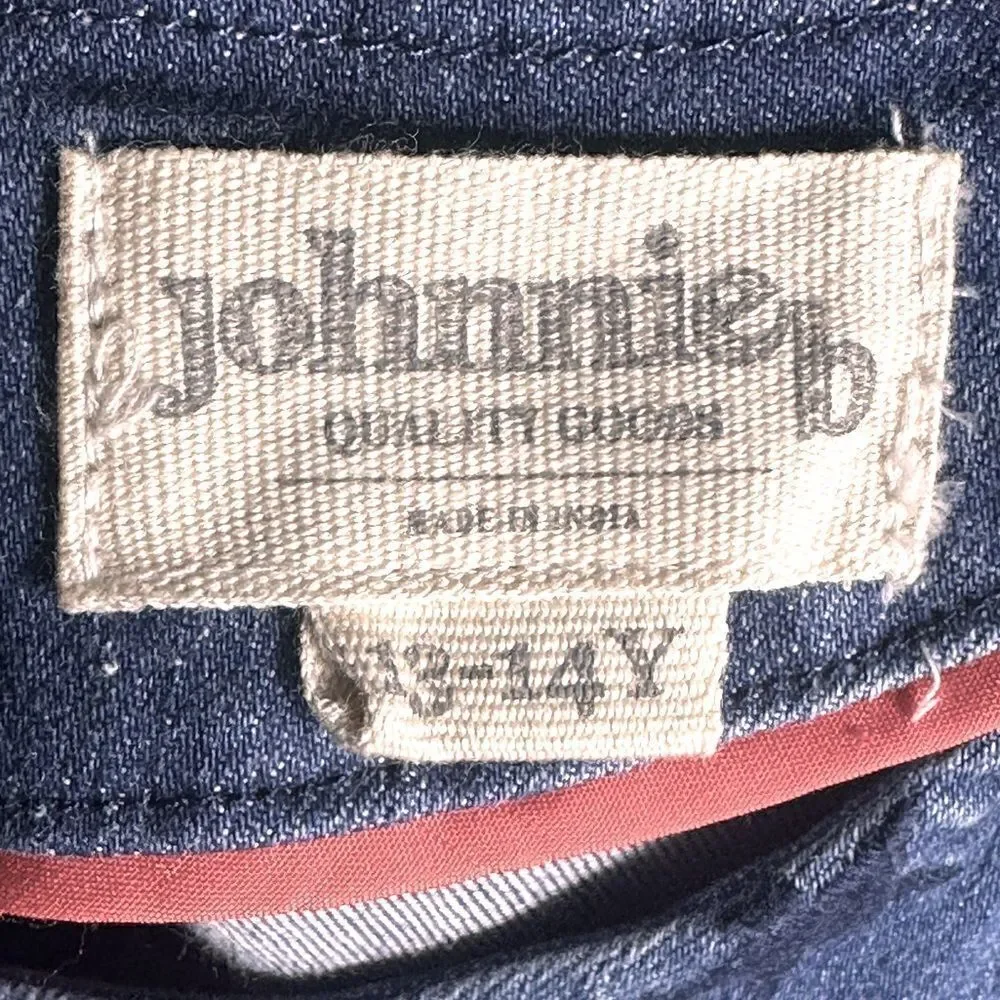 Johnnie‎ B Boden Denim Star Dress Girls Size 13 / 14 Years ▫️